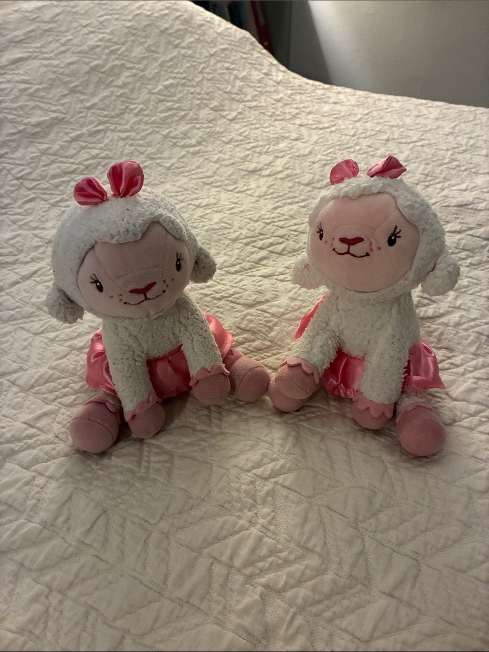 Disney Doc Mcstuffins Lambie Duo Plush Toys with Satin Skirts